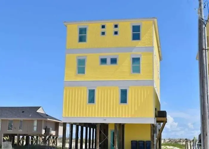 Beachfront 8bedrooms Lemonshello * Gulf Shores